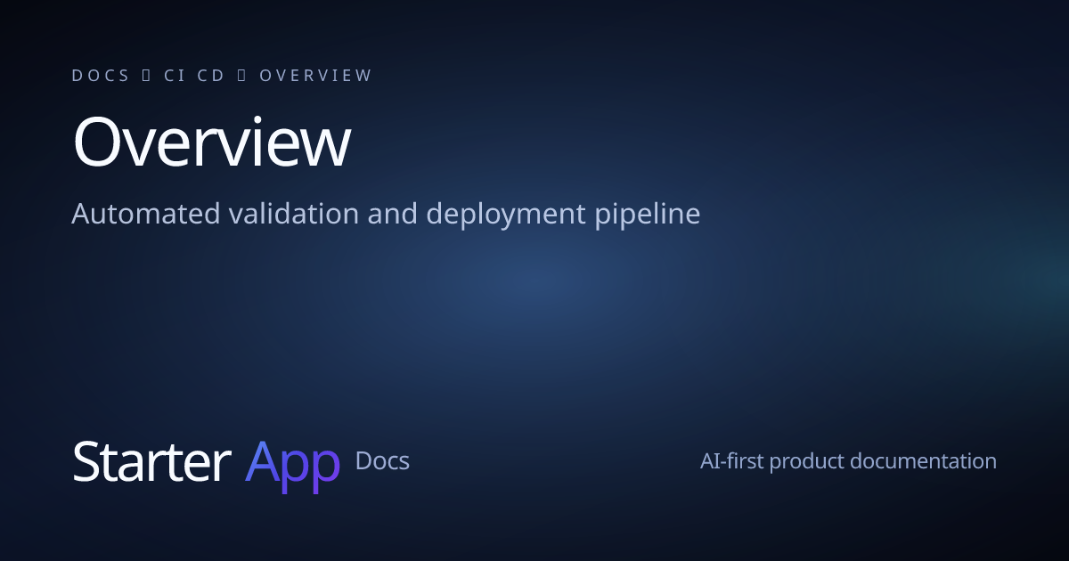 Overview | StarterApp Docs
