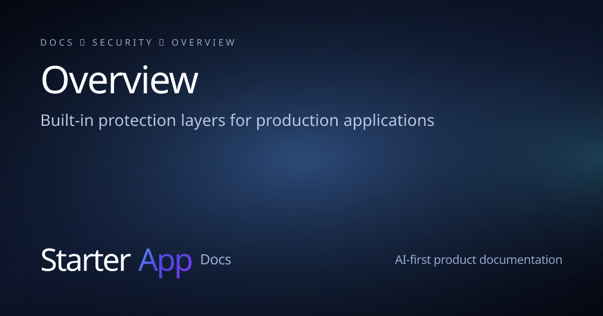 Overview | StarterApp Docs